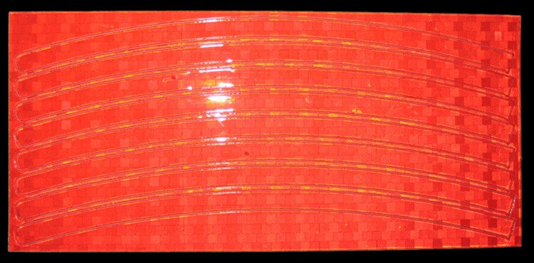 Fiets Reflector Tl Mtb Fiets Sticker Fiets Velg Reflecterende Stickers Decal Accessoires: Rood