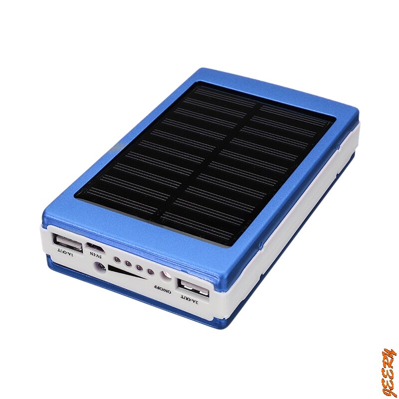 Draagbare Diy 5X18650 Powerbank Pover Power Bank 18650 Solar Power Bank Case Box Dual Usb Kit Telefoon Oplader zaklamp