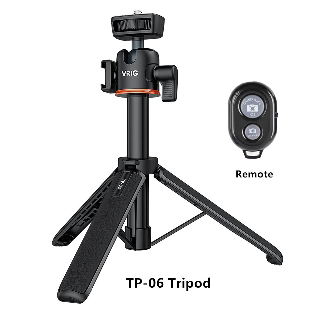 Trípode magnético extensible para Selfie Stick w 1/4 ", anillo de montaje para teléfono celular, soporte para Magsaf, iPhone 15, 14, 13, 12: Naranja