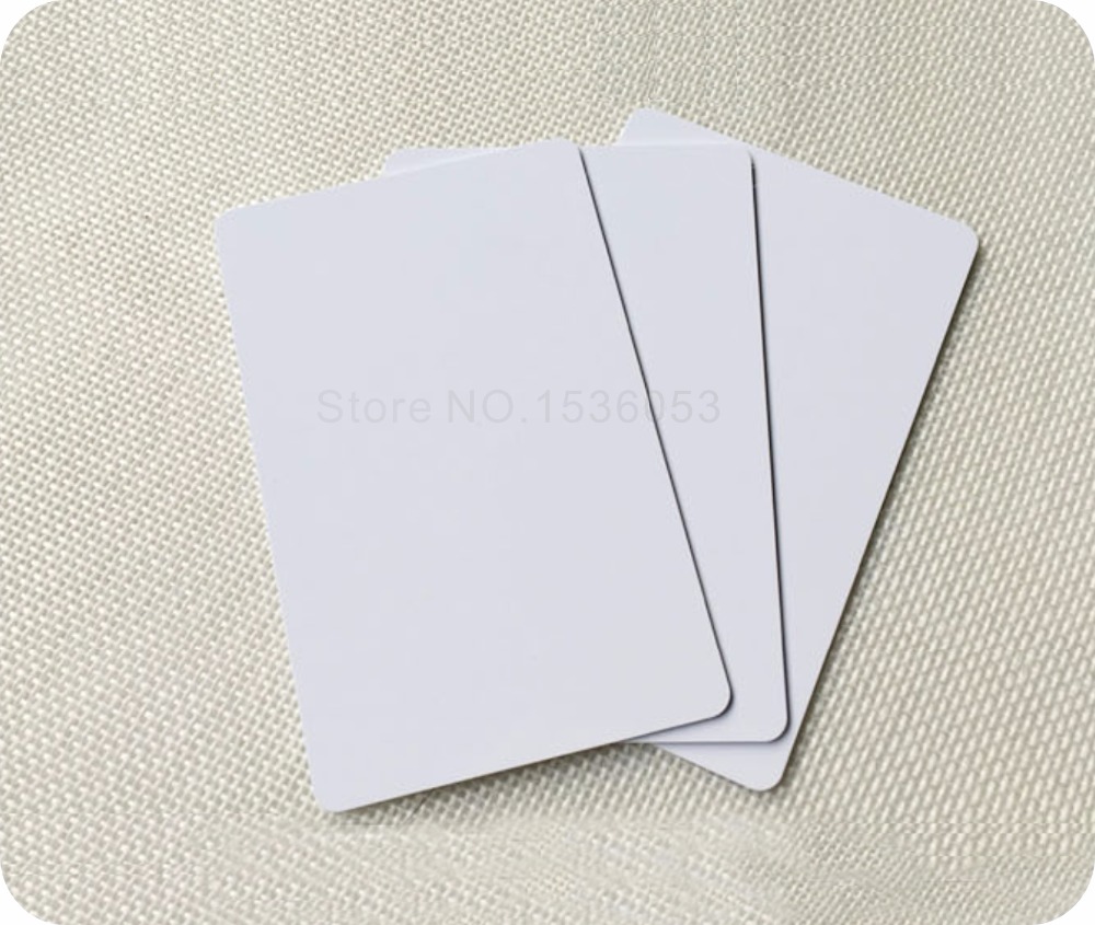 100 Blank Printable PVC Plastic Foto id Witte Creditcard 30Mil CR80