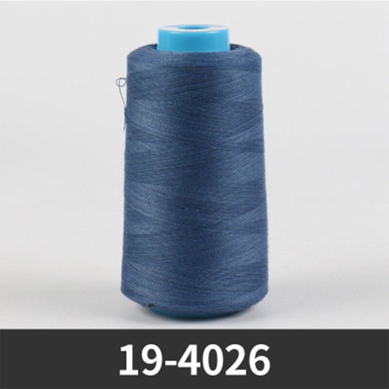 3500m yards overlock naaimachine lijn meter cones zwart wit naaigaren industrieel polyester garen: 19-4026