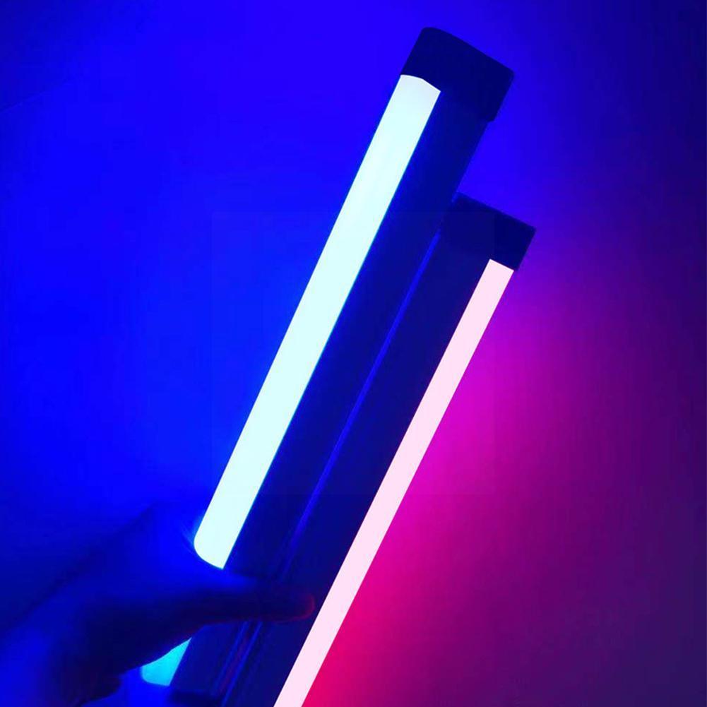 Rgb Light Stick Wand with Tripod Stand Colorful Led Light Photography Flash Light Party Fill Lamp Bar Video Handheld Speedl T0D1