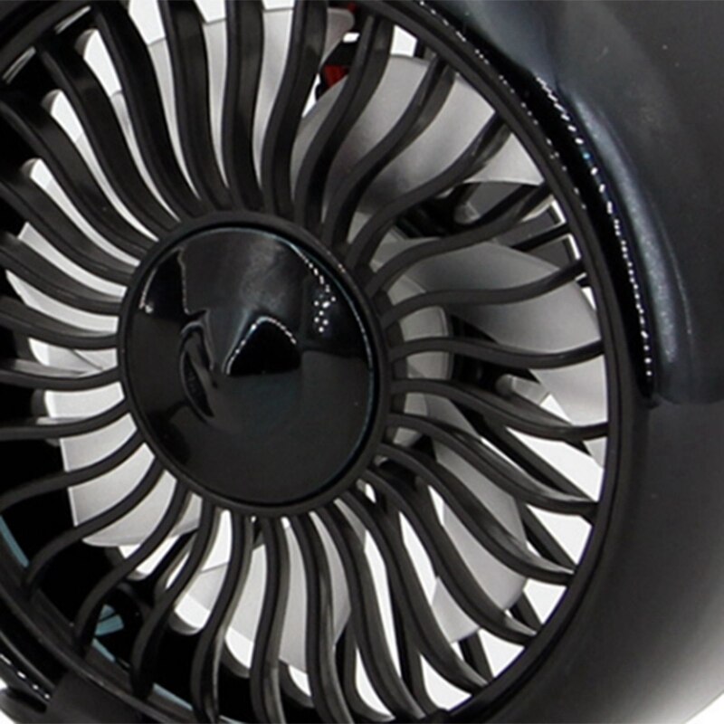 3 Speed Adjustment Usb Car Fan Air Conditioner Colorful Light Dashboard Cooling Fan