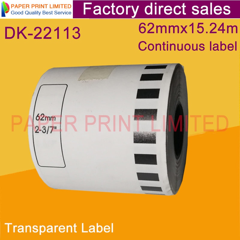 Compatibel Labels Clear Transparante Sticker Dk 22113 Dk-22113 Dk22113 Dk-2113