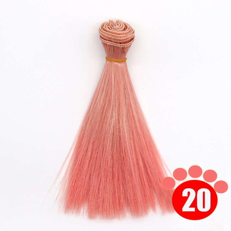 Msiredoll bjd wig Accessories 1piece 15*100CM or 25*100CM doll hair for 1/3 1/4 1/6 straight hair bjd wig diy: colour 020 / 25