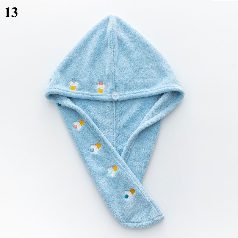 Haardroogkap, sneldrogende handdoek, microvezel handdoek, muts, superabsorberend, tulband, hoofddoek, dameskap voor lang haar, droogkap, mutsen: 13