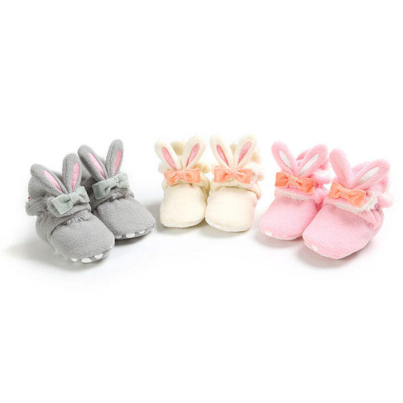Baby Baby Meisjes Winter Warm Sneeuw Laarsjes Soft Sole Crib Schoenen Warm Anti Slip Laarzen Prewalker