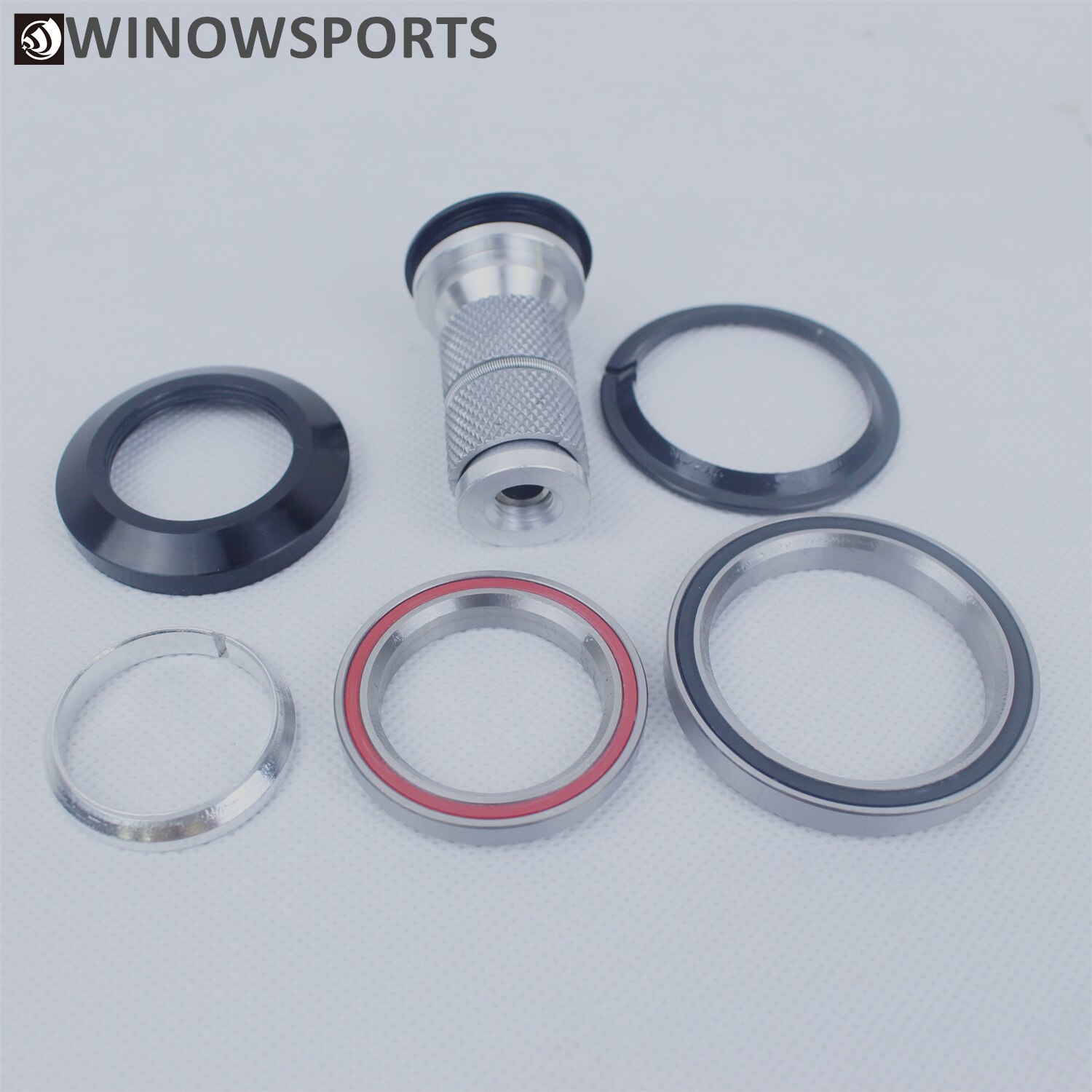 Winow Racefiets Headset Voor Carbon Fiets Top 1-1/8 "Down 1-1/2" Voor Carbon Fietsen fiets Headset