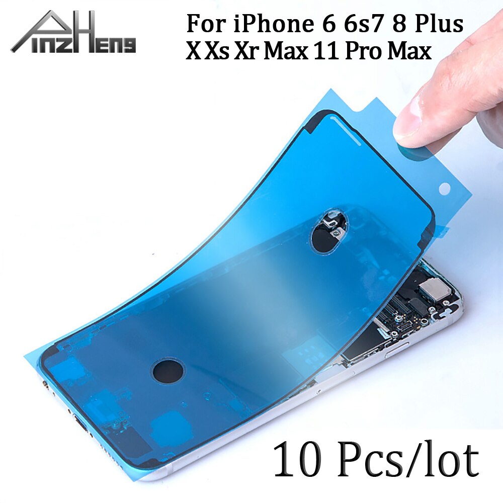 10 sztuk wodoodporna naklejka dla iPhone 6 6s 7 8 Plus X XS MAX XR 11 12 Pro Max wodoodporna naklejka klej ekran LCD klej