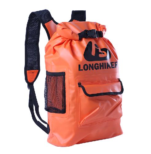 LONGHIKER Sealded Waterproof Dry Beach Backpack Bag For Outdoor PVC Hiking Impermeable Water Proof Backpacks Bag 20L/16L/13L: 20L