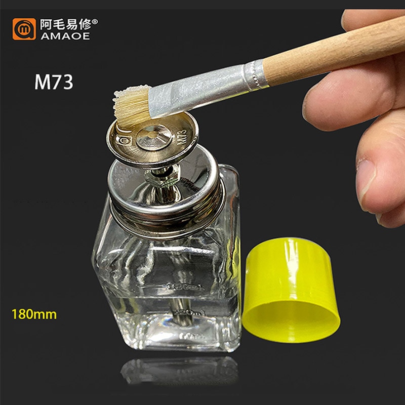 180ML Glass/Plastic Alcohol Bottle Washboard Water Bottle Antistatic Metal Core Cleaning Tool For Mobile Phone Repair