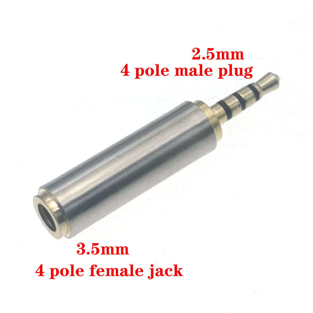 2,5mm/3,5mm zu Stecker Buchse Audio Stereo Zweikanal-Anschluss adapter Stecker Konverter Kabel verlängerung Anschluss Zubehör DIY