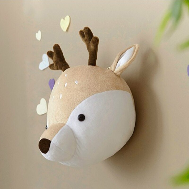 Kinderkamer Decoratie 3D Dierenkoppen Muur Opknoping Decor Voor Kinderen Kamer Kinderkamer Decoratie Zachte Installeren