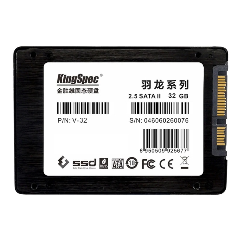 KingSpec 32GB MLC 2.5-Inch SATAIII 6Gb/S Internal Solid State Drives for Desktop/Laptop PC