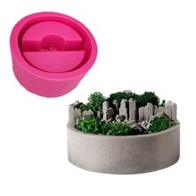 Siliconen Mal Ingemaakte 3D Kleine Rotstuin Pot Micro Landschap Succulent Craft Diy Siliconen Mal Beton