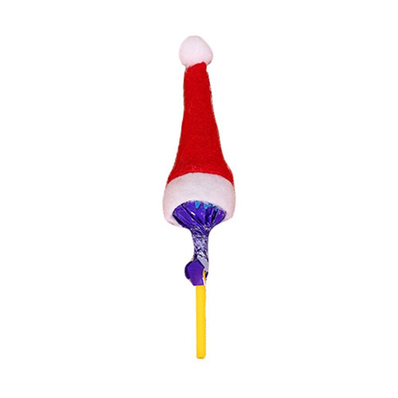 Lutscher Hütte einzelne Lutscher Hütte Weihnachten dekorationen Mini-Santa Hütte Weihnachten Lutscher Hütte Weihnachten vlies tuch: Ursprünglich Titel