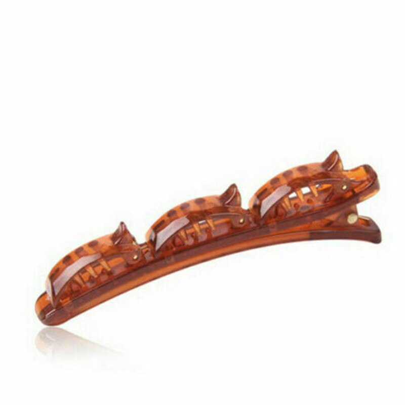 Double Layer Hari Band Twist Plait Clip Front Hair Clips Hairpin Headband Beauty Tool Hair Accessories: brown 2