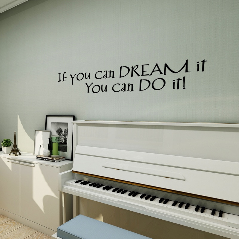 Engelsk ordsprog børneværelser wallsticker stue til boligindretning vægmaleri engelsk inspirerende klistermærker tapet