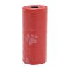 Neue 1/5/10/20 Rolle Haustier Hund Abfall Kacke Tasche Poo Druck Abbaubar sauber-hoch: rot