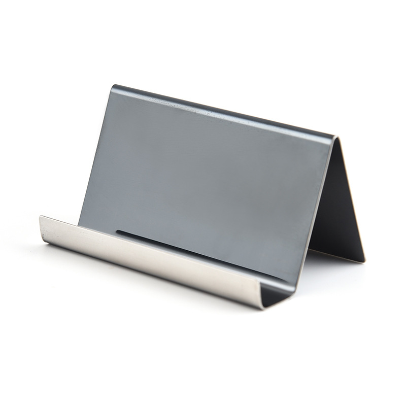 Metall Visitenkarte Namensschild Anzeige Gestell Anzeige Stand Schreibtisch Tisch Organizer praktisch Halfter Konferenzraum Zubehör: Himmel Blau