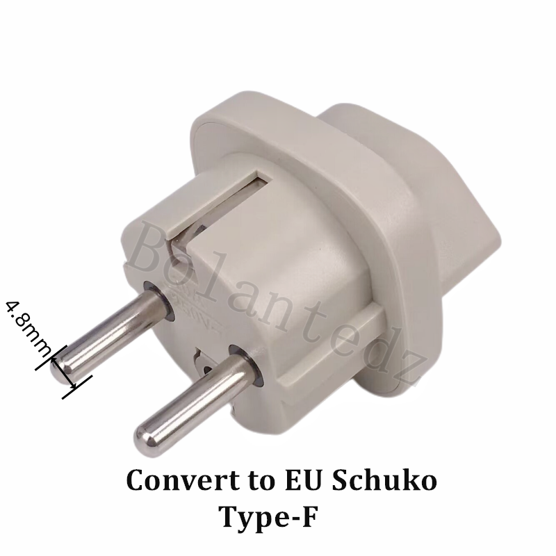 Europeisk EU Reiseadapter - Italia/Brasil/Sveits til Europa - 10A 250V