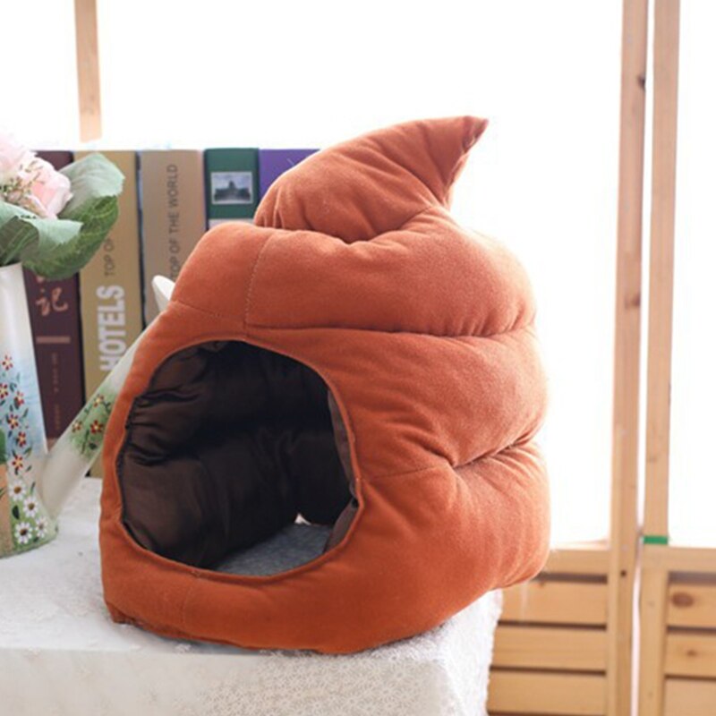 Criativo bonito forma de merda chapéu de pelúcia brinquedo de pelúcia engraçado falso cocô completo chapelaria boné mordaça presente cosplay festa foto adereços