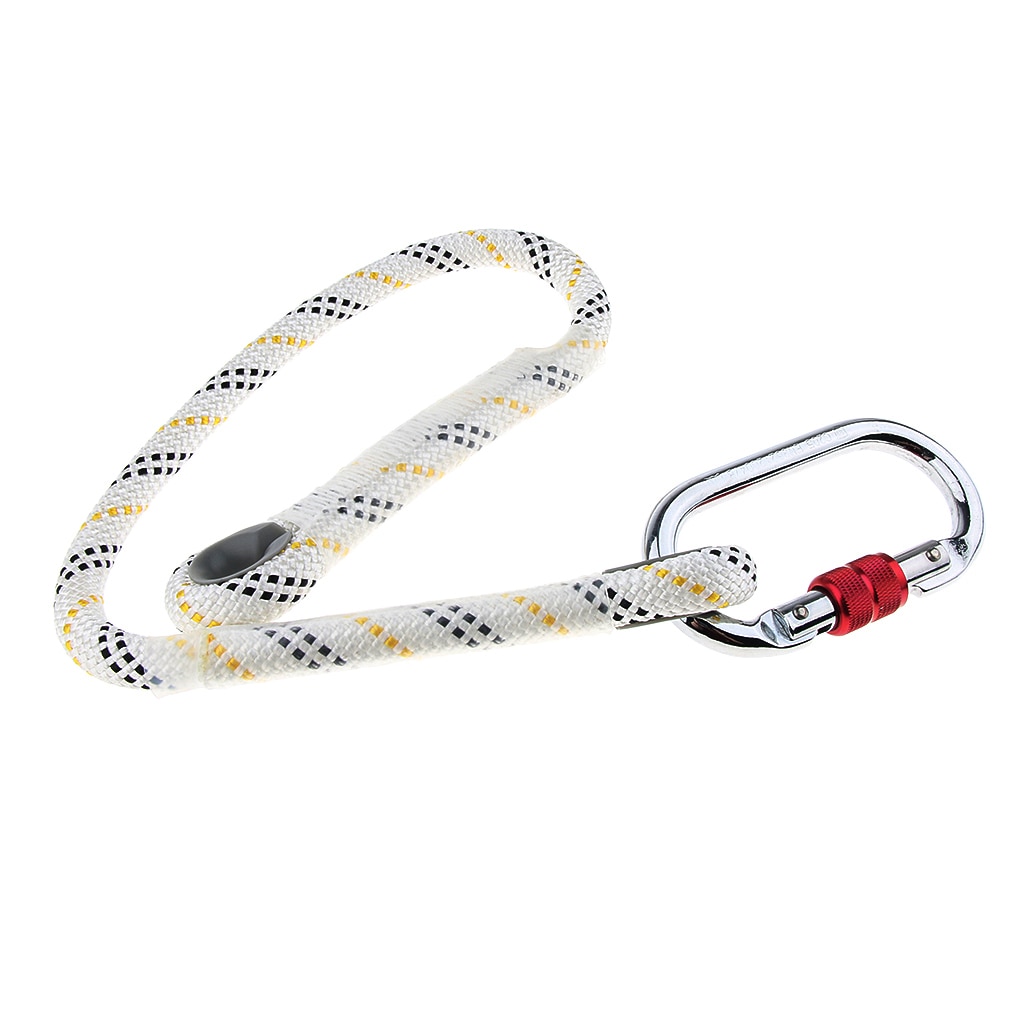 Kletterseil, Sicherheitsseil mit Karabiner für draussen-Aktivitäzehn
