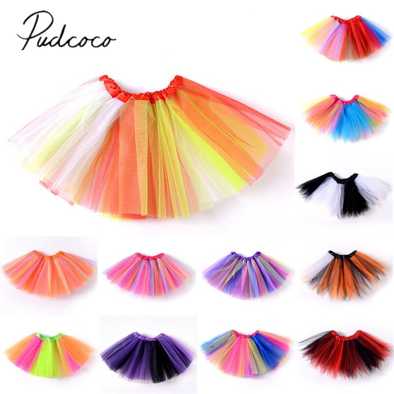 Baby Zomer Kleding Kinderen Tutu Rok Kindje Prinses Dressup Party Meisjes Kostuum Ballet Dans Slijtage Kleurrijke Chiffon Rok