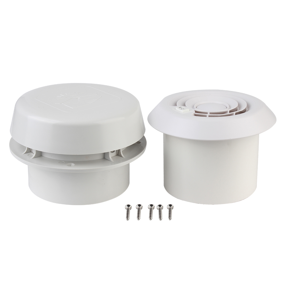 Campingvogntilbehør 12v biler stillegående vifte for bobilhenger campingvogn bilstyling sterk vindventilasjon avtrekksvifter sideluftuttak: Rød