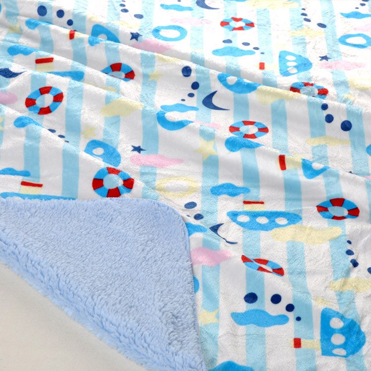 Bande dessinée bébé couverture corail polaire bébé couverture Super doux usine ventes bébé produit swaddle atrq0001