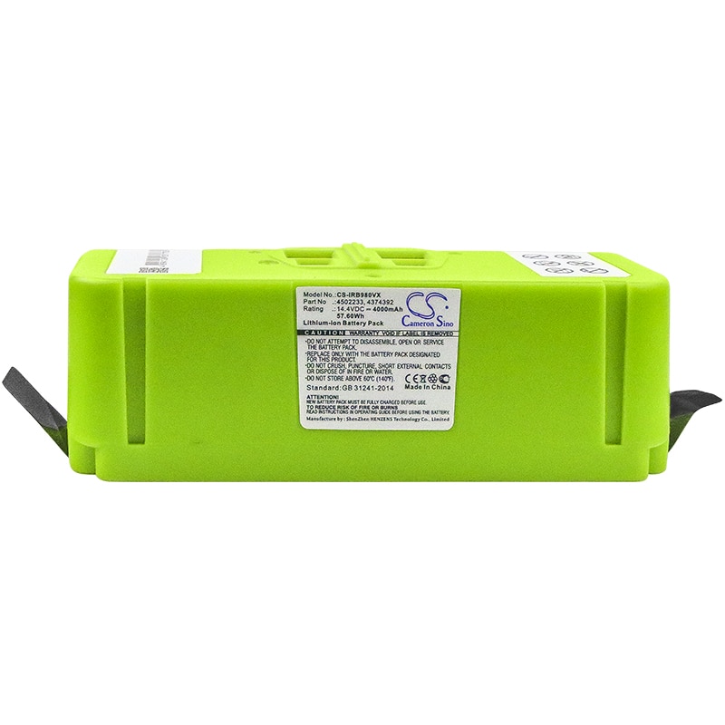 Cameron sino 4000 mah batteri til irobot roomba 614/615/640/652/665/670/671/675/677/680/681/690/691 /695/696/801/805/850/860, osv