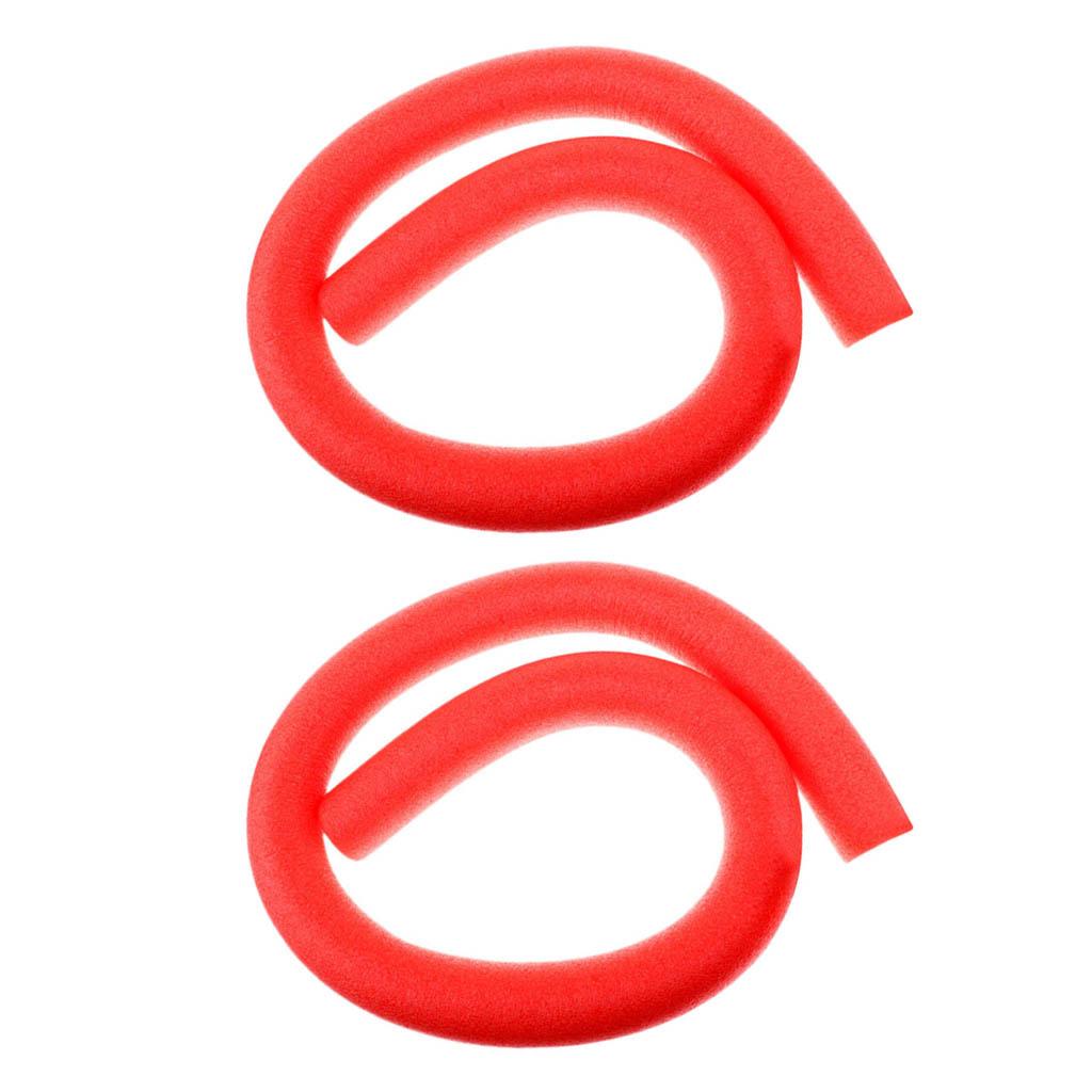 2 Stuks Flexibele Zwembad Noodle Holle Schuim Kids Adult Leren Zwemmen Float Aid: Red