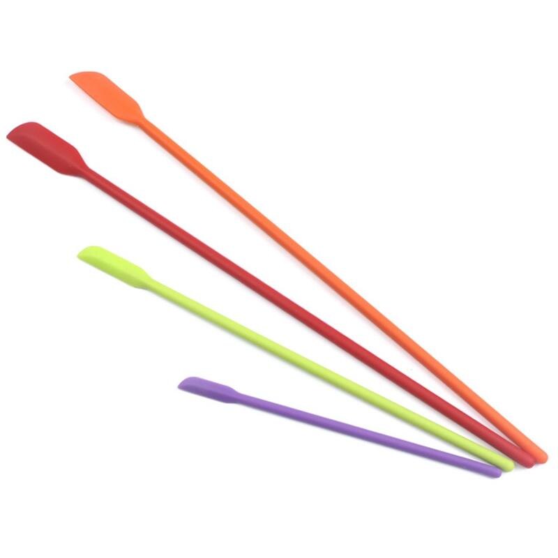 Kapmore 4Pcs Kitchen Spatula Mini Long Thin Baking Spatula Jar Scraper DIY Baking Tools Accessories Cake Tools