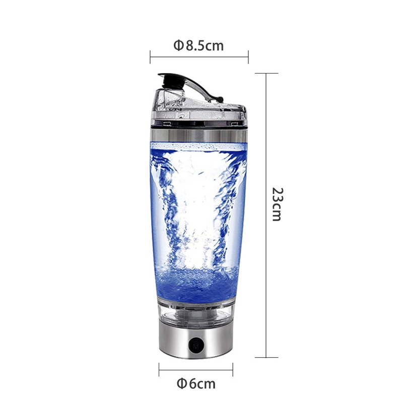 600ml Electric Cocktail Boston Shaker USB Automatic Protein Shaker Portable Mixing Mixer Vortex Tornado Shaker Mixing Cups