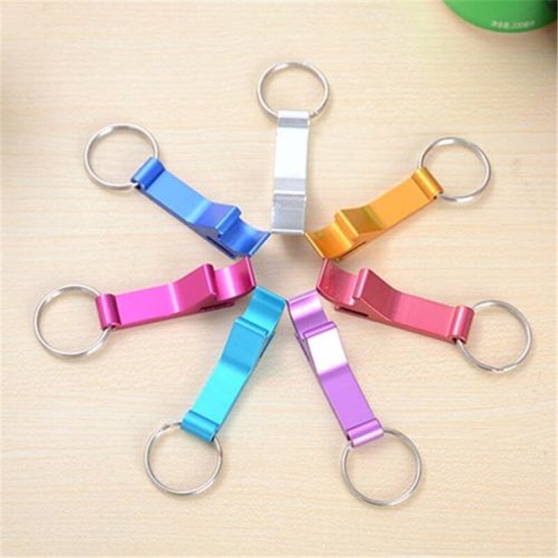 1Pc otwieracz robić butelek klucz kółko łańcucha brelok brelok metalowy bar piwa narzędzie pazur nowe