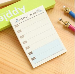 60Sheets Desktop Plan Book Notepad Sticky Note Tearable Notes Book Schedule Note Paper: Pink