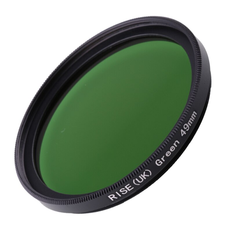 Filtro de cámara de 49mm, verde completo, filtro de lente de color para Nikon D3100 D3200 D5100 lente de cámara SLR