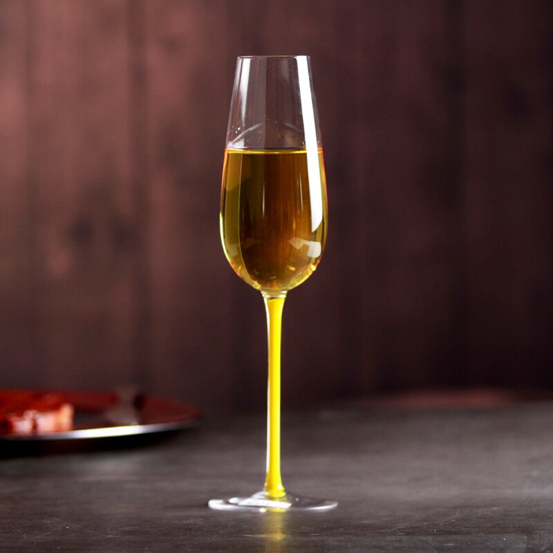 Copo de vinho tinto taça de vidro transparente cristal cor Europeus e Americanos grande borgonha copo de vinho tinto copo de champanhe 2 varas