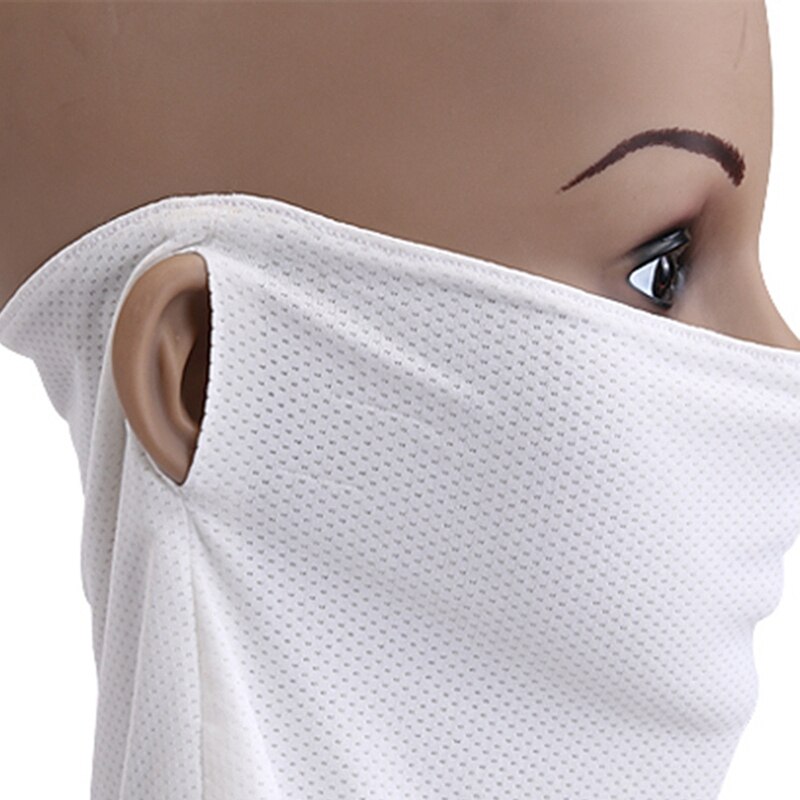Mascarilla de protección solar para Golf, máscara transpirable, color blanco, novedad