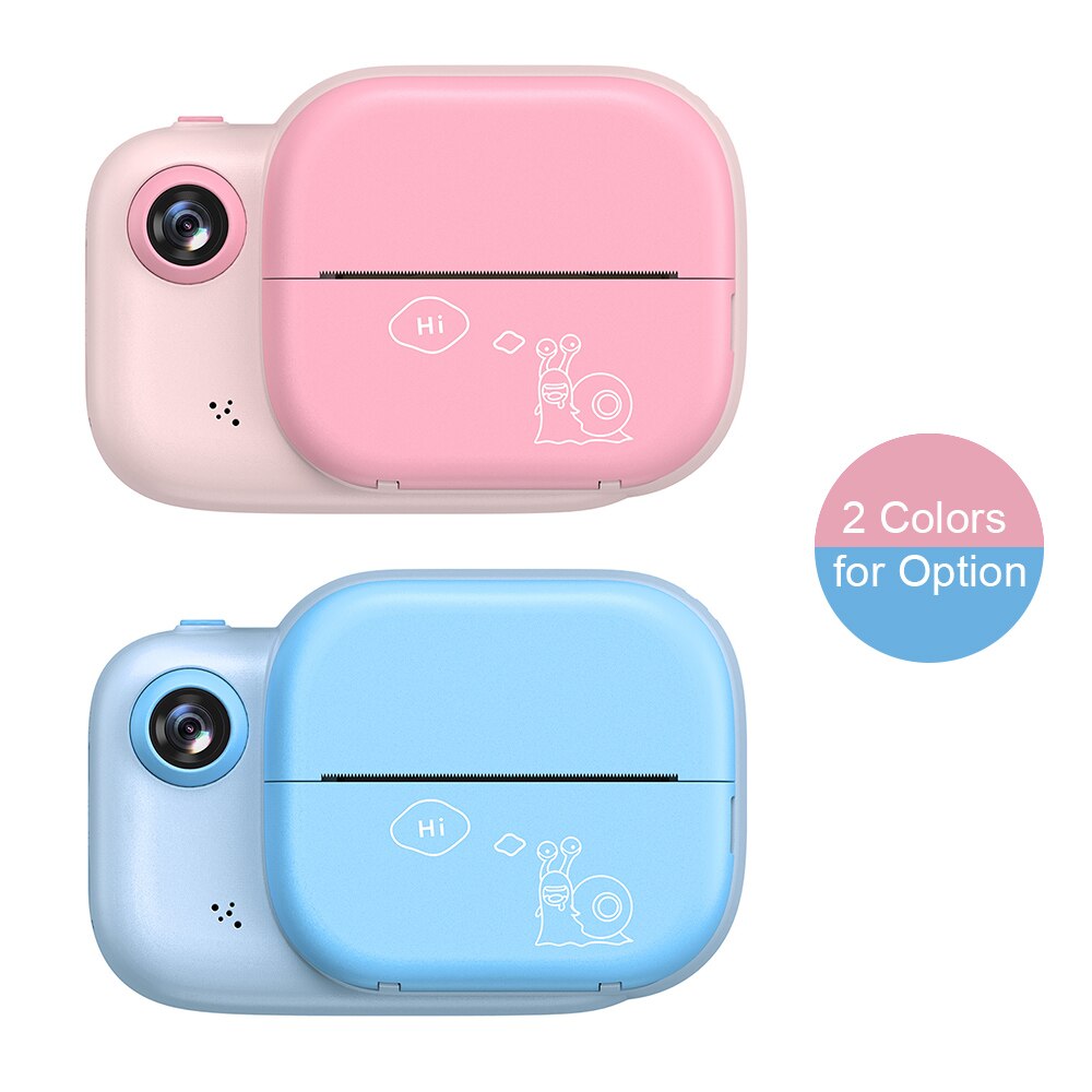Children Kids Instant Print mini video photo Camera 3.0 Inch Large Screen 1080P 12MP Digital Video Camera with Print Paper Roll