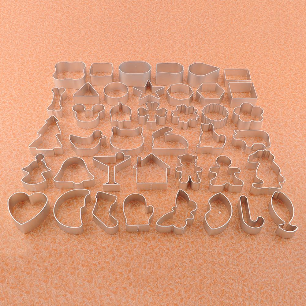 3d metalen cakevormpjes voor koekjes, cakevormpjes, decoratie, doe-het-zelf bakgereedschap, kerstboomvorm, holle vorm