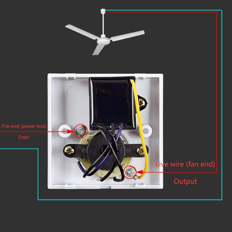 Variabele Snelheidsregeling Voor Meest Elektrische Fans Speed Adjuster Vervanging, Wit