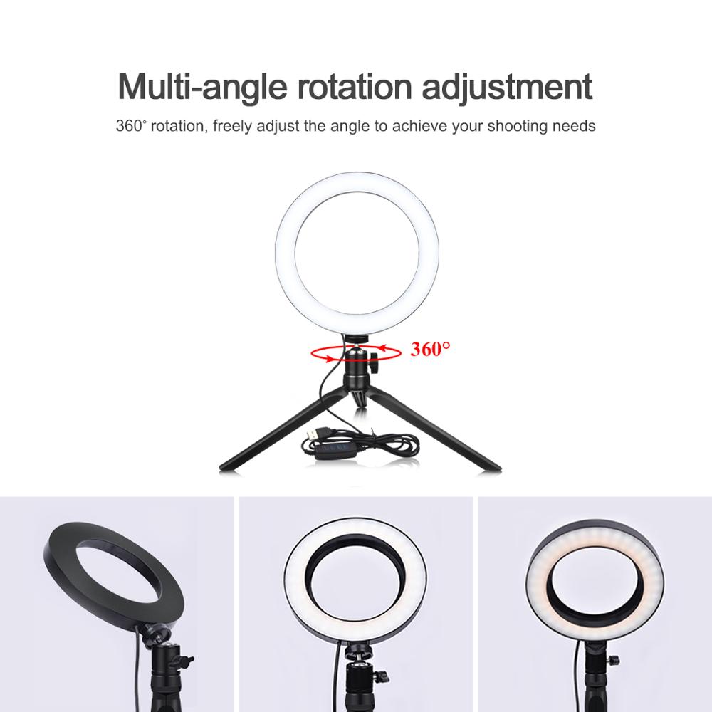 Telefon led ljusring selfie ring lampa nyhet novedades fotografi video live studio fyll ljus foto ljus för smartphone