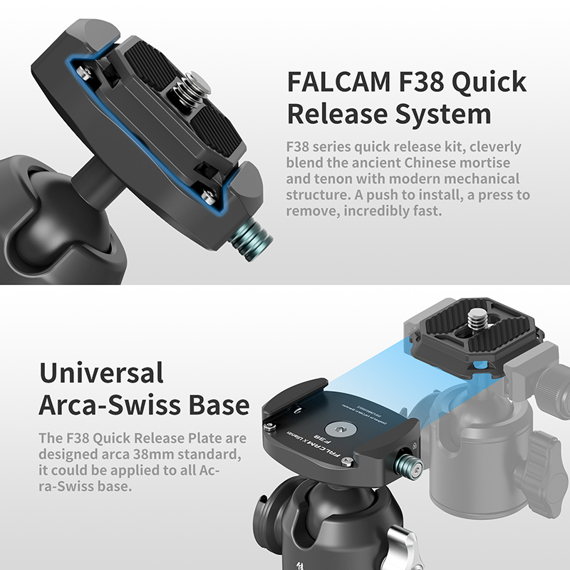 Ulanzi FALCAM F38 Quick Release Camera Ball Head For Tripods Video Stand Panoramic Ballheads for DSLR Camera Tripod Accessories
