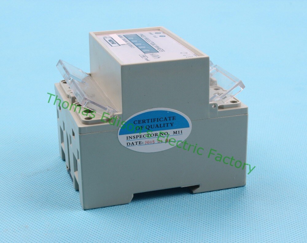 Din rail single phase KWH meter energy meter analog WATT hour meter step motor impulse register display 220V 10(40)A 50HZ