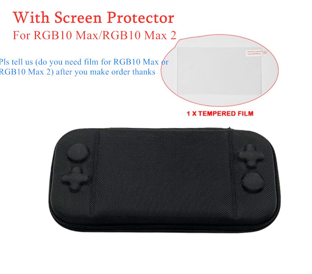 Tragbare Handheld POWKIDDY RGB10 MAX Anbernic RG552 GPD XP Tasche Energie Bank Spiel Konsole RGB10 Max 2 Schützen Lagerung fallen Hülse: Tasche mit temperiert
