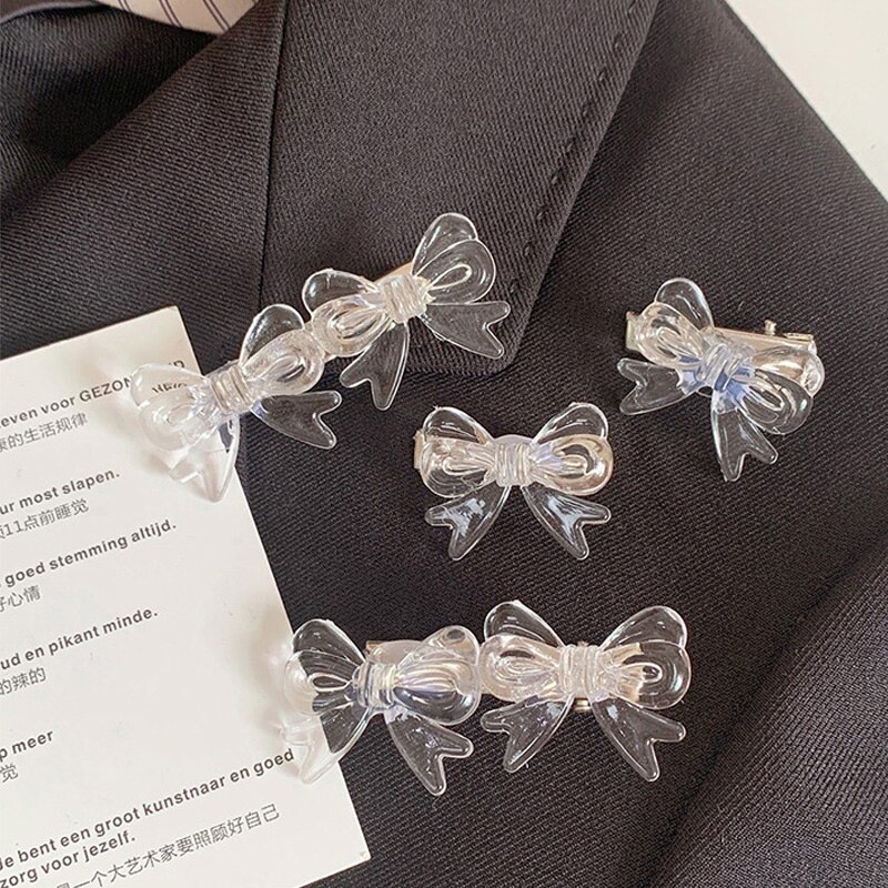 Pinzas pequeñas transparentes para el pelo para niña, accesorios para el cabello, minigarra transparente para el pelo para niña, 3CM, 1 Uds.