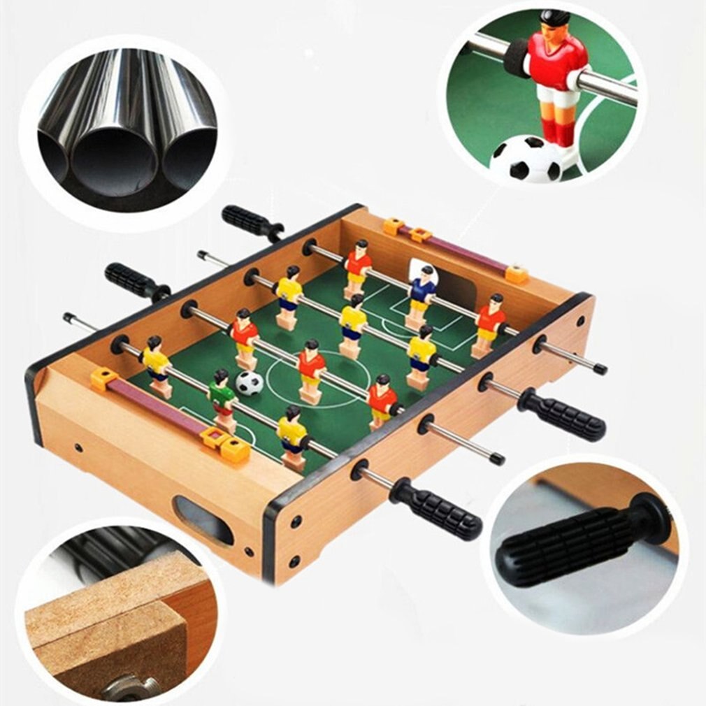 Mini Tabletop Foosball Table-Portable Table Football Soccer Game Set w/ 2 Balls & Score Keeper for Adults Kids