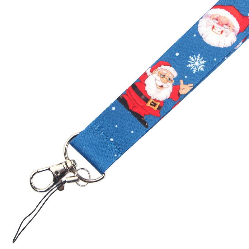 CA484 Babbo natale Di Natale Cordicella Della Cinghia del Collo Cordino per la chiave Carta D'IDENTITÀ Cinghie Del Telefono USB distintivo titolare appendere corda Lariat cordini