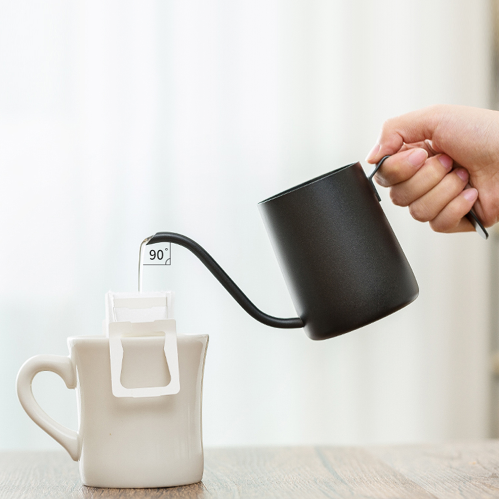 250/350ml kaffekjeler i rustfritt stål, lang tut, helle over kaffekannemaskinen